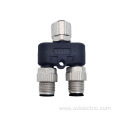 Female to male M12 Y connector